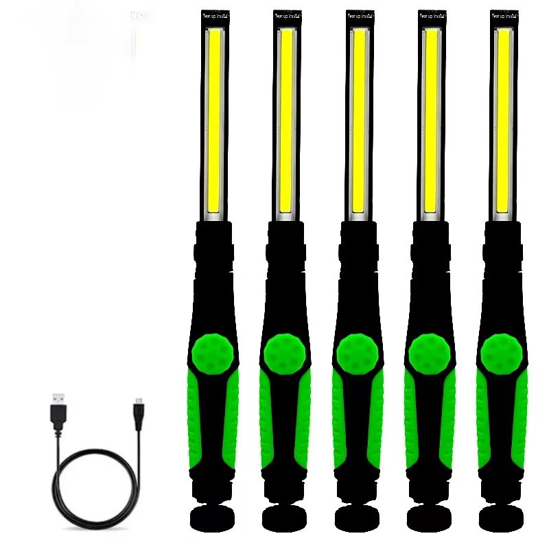 JONCELY COB-LED-Arbeitsleuchte mit Haken, USB wiederaufladbare Taschenlampe und Inspektionsleuchte in Schwarz und Gelb - Bild 1