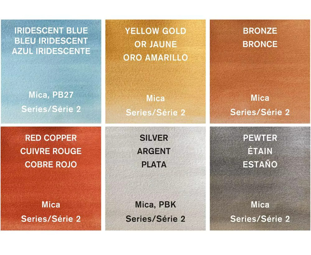 Winsor & Newton Cotman Aquarellfarben-Set mit 6 Metallic-Farben in Multicolour, 8 ml Tuben - Bild 5