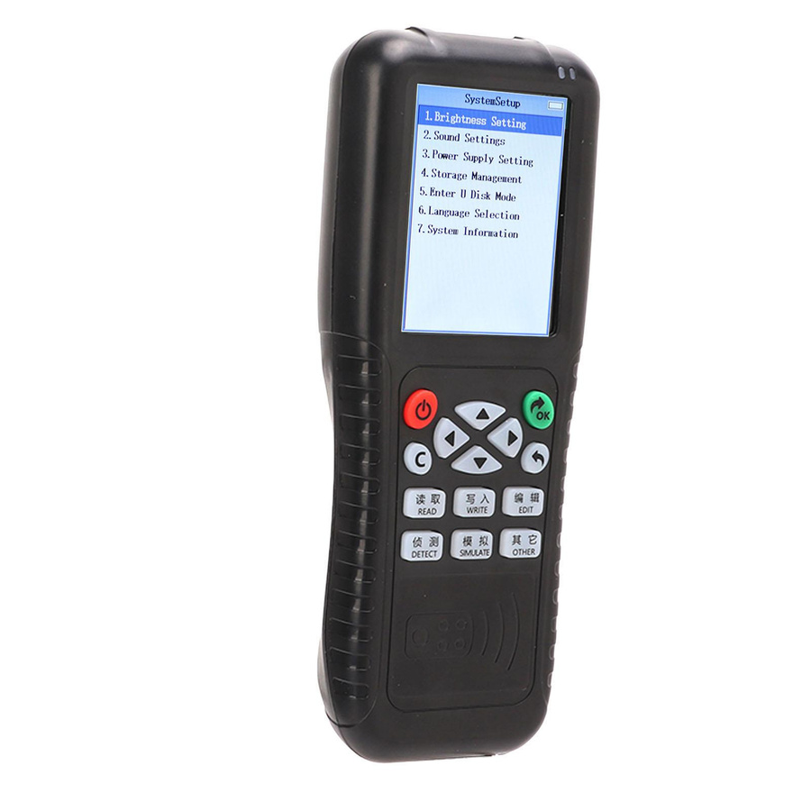 Neoglint Handheld IC ID Kartenkopierer Reader Writer Duplicator Cloner für Türzugangskontrolle 125-500 kHz in Schwarz mit NFC-Funktion - Bild 3