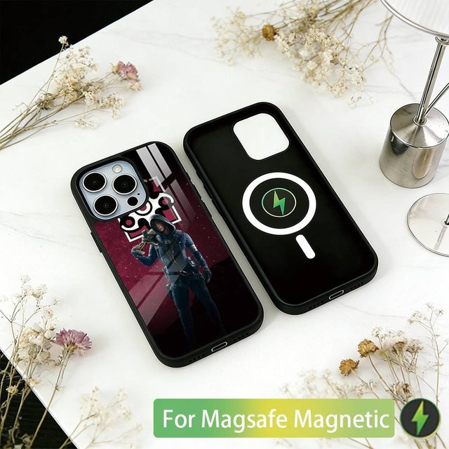 Rainbow Six Siege Grafik Handyhülle für iPhone 17 16 15 14 13 12 11 Plus Pro Max mit MagSafe Magnetisch in Schwarz und Multicolour - Bild 1