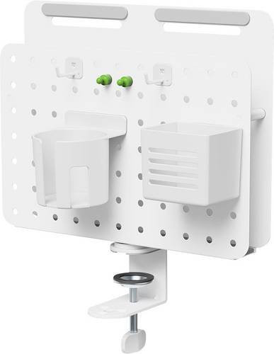 LogiLink PB0106 Home Office-Set aus Kunststoff in Weiß mit mehreren Fächern - Bild 1