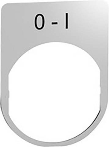 Schneider Electric ZBYM2178 Schildträger aus Metall in Silber, 10 Stück - Bild 1