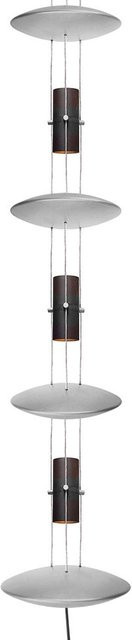 Oligo Bel-Air LED-Pendelleuchte in Blattsilber mit Bodendiskus und warmweißem Licht (2700K) - Bild 1