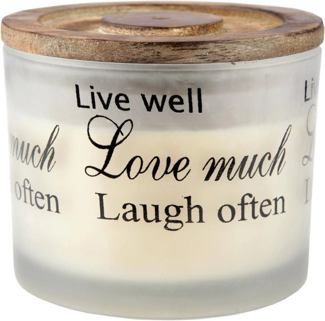 HS Candle Duftkerze SPA in Weiß mit 40 Stunden Brenndauer, Durchmesser: 10 cm - Bild 1