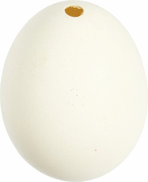 Rico Design Gänseei Weiß ausgeblasen Höhe: 8,0 cm - Bild 1