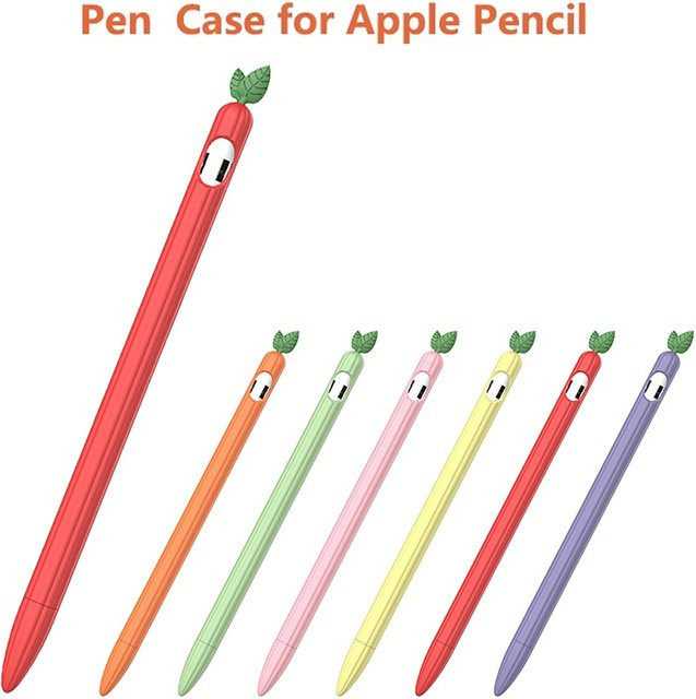 Stoßfeste Silikon-Schutzhülle für Apple Pencil 1 und 2 als weiche Stylus-Hülle - Bild 1