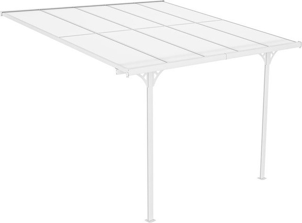 Westmann Alu-Terrassenüberdachung Bruce 313 in Weiß B: 300 cm, T: 313 cm, H: 270 cm