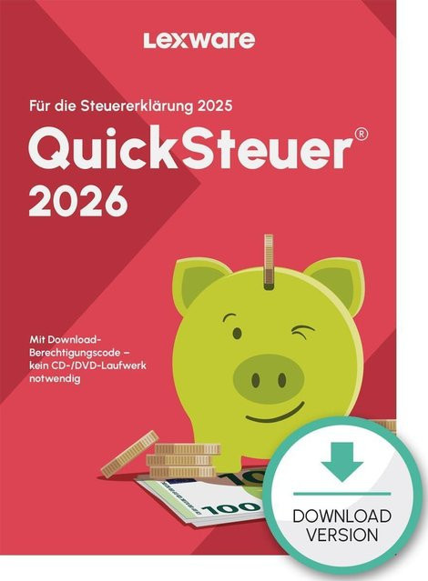 Lexware QuickSteuer 2026 für das Steuerjahr 2025 - Bild 1