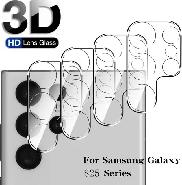 HD Kamera Objektiv Schutz Film aus gehärtetem Glas für Samsung Galaxy S25 S24 S23 S22 Ultra Plus, Transparent, 1-3 Stück - Bild 1