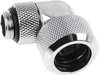 Alphacool Eiszapfen 16mm HardTube Anschraubtülle 90 Grad drehbar in Schwarz oder Silber - Bild 1