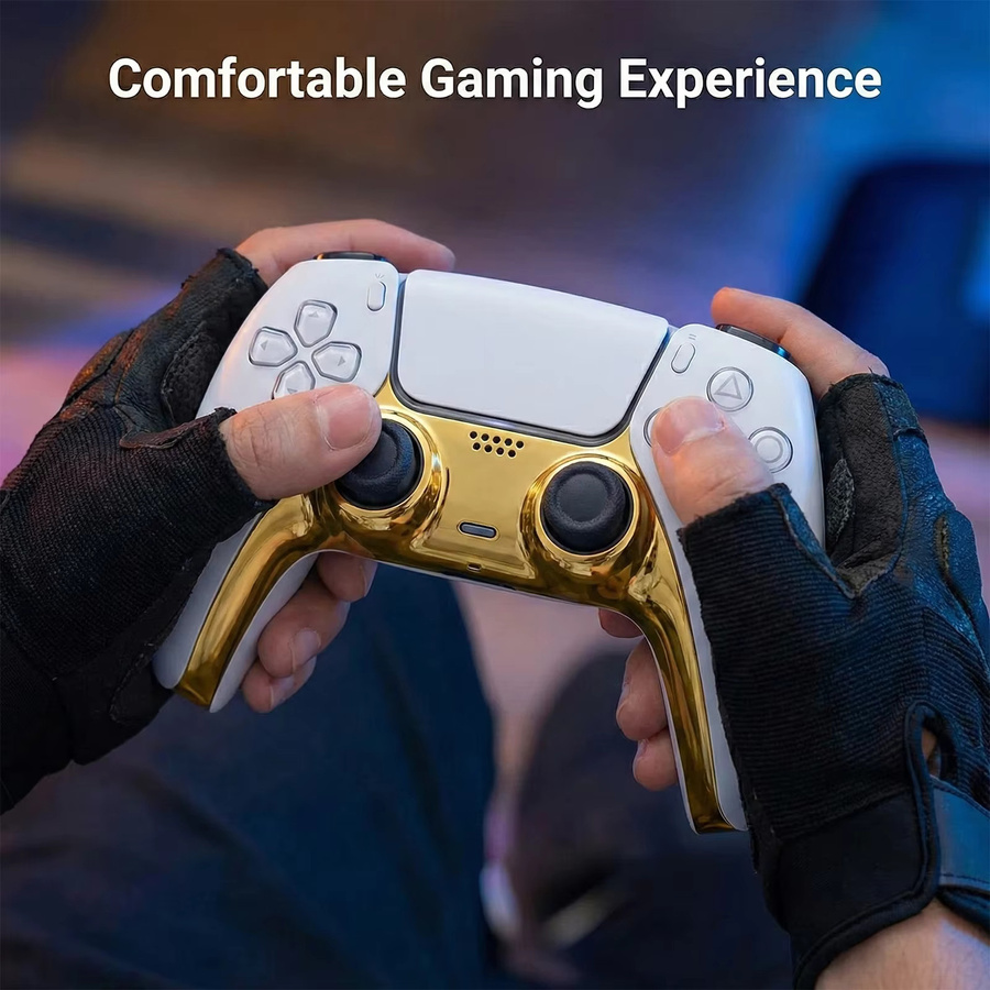 DUNTIS Chrom Zierleiste für PS5-Controller-Joystick in Silber inklusive Hebelwerkzeug für DIY Präzisionsanpassung - Bild 5