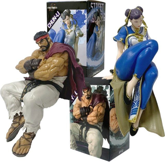 Bandai Street Fighter Anime Actionfigur Ryu und Chun-Li aus PVC in Multicolor, Höhe: 14 cm - Bild 1