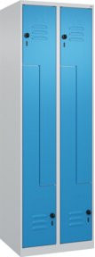 C+P Z-Spind Classic PLUS Garderobenschrank mit 4 Fächern und Sicherheits-Drehriegel, H x B x T: 185 x 60 x 50 cm - Bild 1