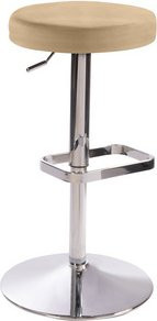 Mayer Sitzmöbel Barhocker 1200 höhenverstellbar Mikrofaser beige, Breite: 44 cm - Bild 1