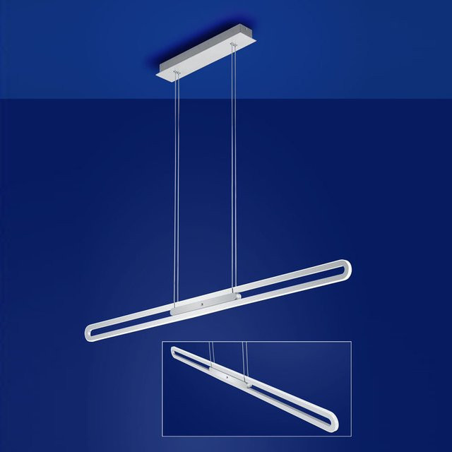 B-Leuchten L-OVER 20311 LED-Pendelleuchte in Weiß, dimmbar und höhenverstellbar - Bild 1