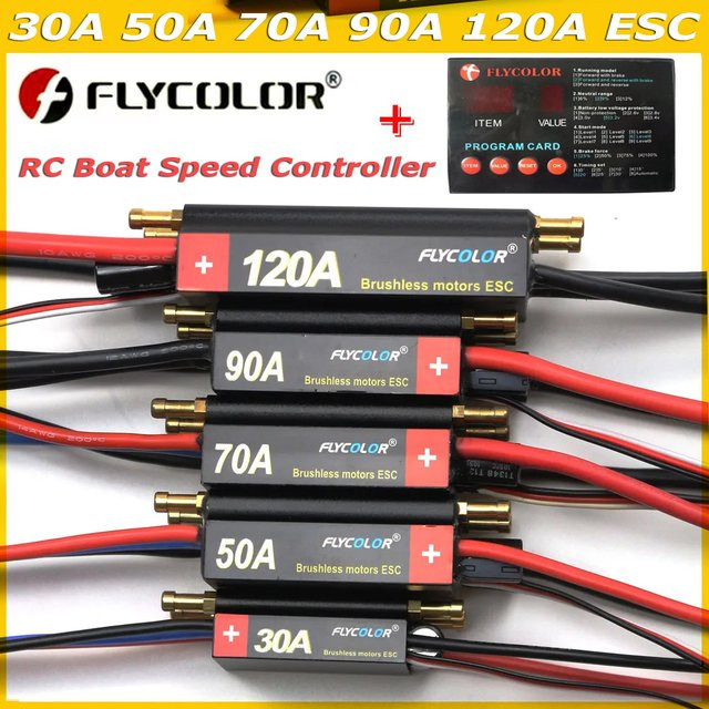 FLYCOLOR Speed Controller Bürstenloser Boot ESC, Wasserdicht, 2-6S Lipo - Bild 1