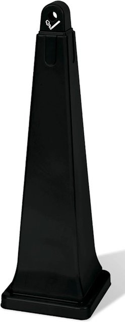 Rubbermaid PROREGAL Standaschenbecher mit Stahl-Inneneimer in Schwarz, H x B x T: 100,1 x 31,1 x 31,1 cm - Bild 1