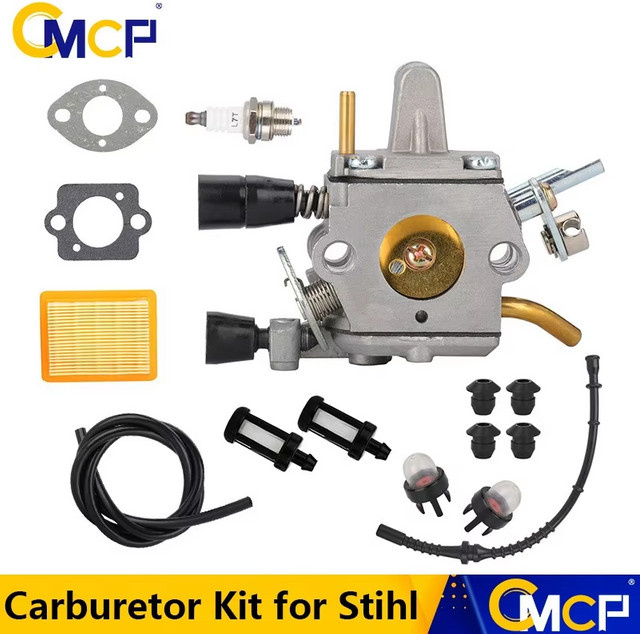 CMCP Vergaser Zama C1Q-S51 für Stihl Rasentrimmer FS120 FS200 FS250R FS300 FS350 FR450 FR480 in Silber - Bild 1