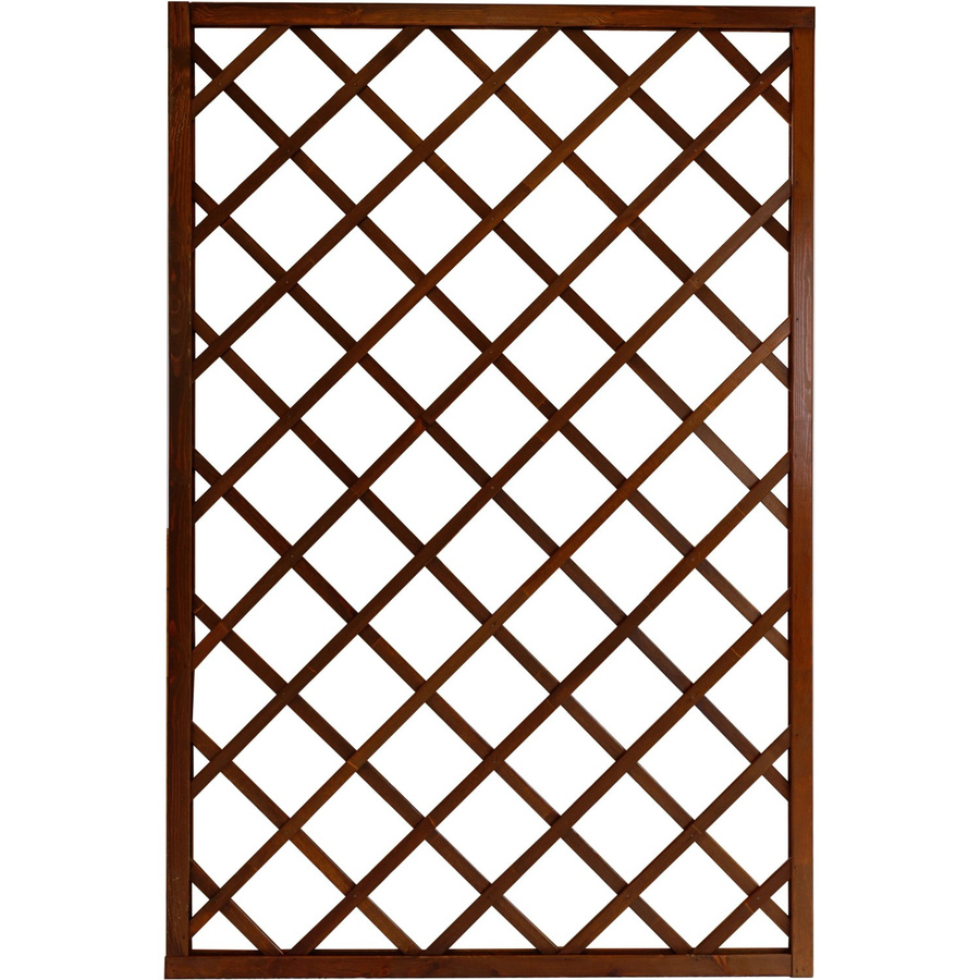 Sichtschutzzaun-Element Nancy von Andrewex aus Kiefernholz in Braun, B/H: 120 x 180 cm, 3-fach lasiert und blickdicht - Bild 2