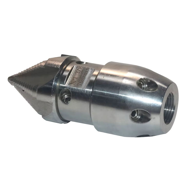AMY CAR NEW FORCE Rotierende Hochdruck-Rotationsdüse NPT 3/8'' für Kanalisation und Schlammreinigung mit 70 l/min - Bild 3