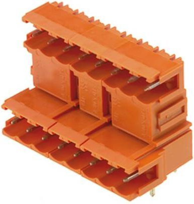 Weidmüller Stiftgehäuse-Platine BL/SL 5.08 in Orange, 18 Polzahl, Rastermaß 5.08 mm, 20 Stück - Bild 1