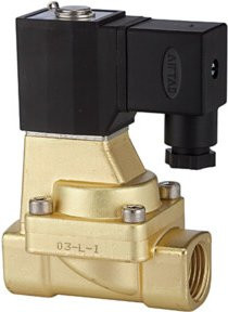 Riegler 2/2-Wege-Magnetventil aus Messing, NC, 24 V DC, G 1/2, PN 0,5-10 bar, mehrfarbig - Bild 1