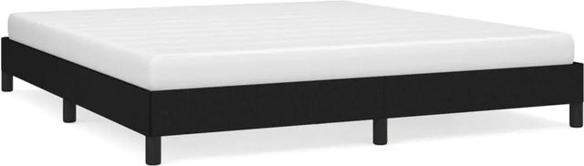 vidaXL Bettgestell modern in Schwarz mit Stoffbezug, B/T/H: 160 x 200 x 163 cm - Bild 1