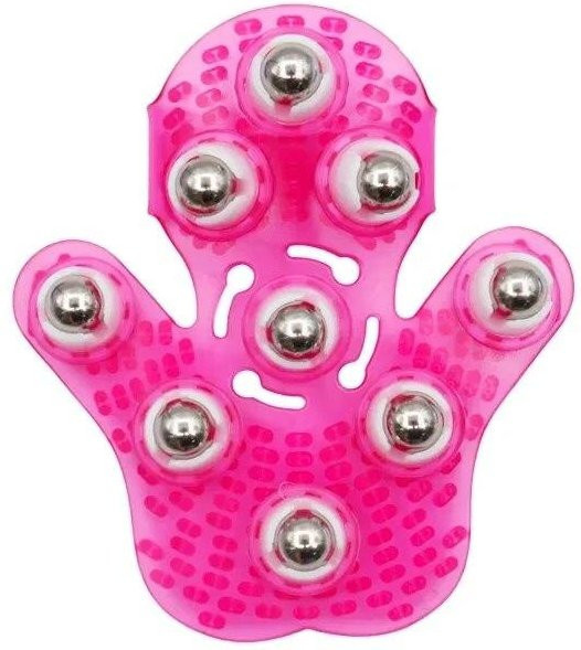 NATAWA Neun-Kugel-Massagegerät, rosa, rotierende magnetische Perlen - Bild 1
