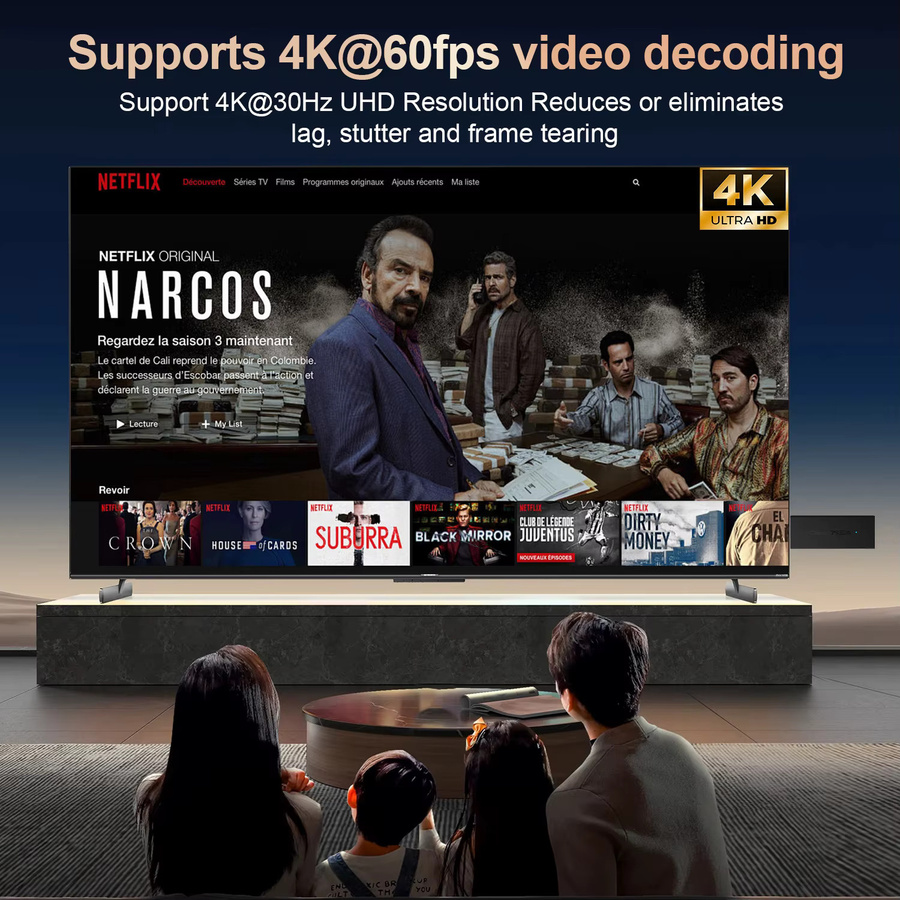 WESOPRO Android TV Stick G2 Lite Smart IPTV Dongle mit 4K Dekodierung, 1 GB RAM, 8 GB ROM und Dual-Band Wifi in Schwarz - Bild 4