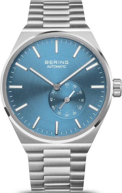 Bering Herrenuhr Automatik, Edelstahl, Blau, 41 mm, 10 ATM - Bild 1