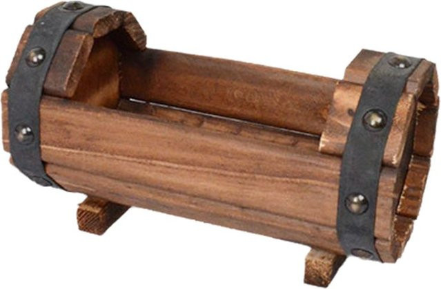 ABRE-Holz Karbonisierte Antiseptische Holz-Blumenkästen in Braun für Balkon und Dekoration - Bild 1