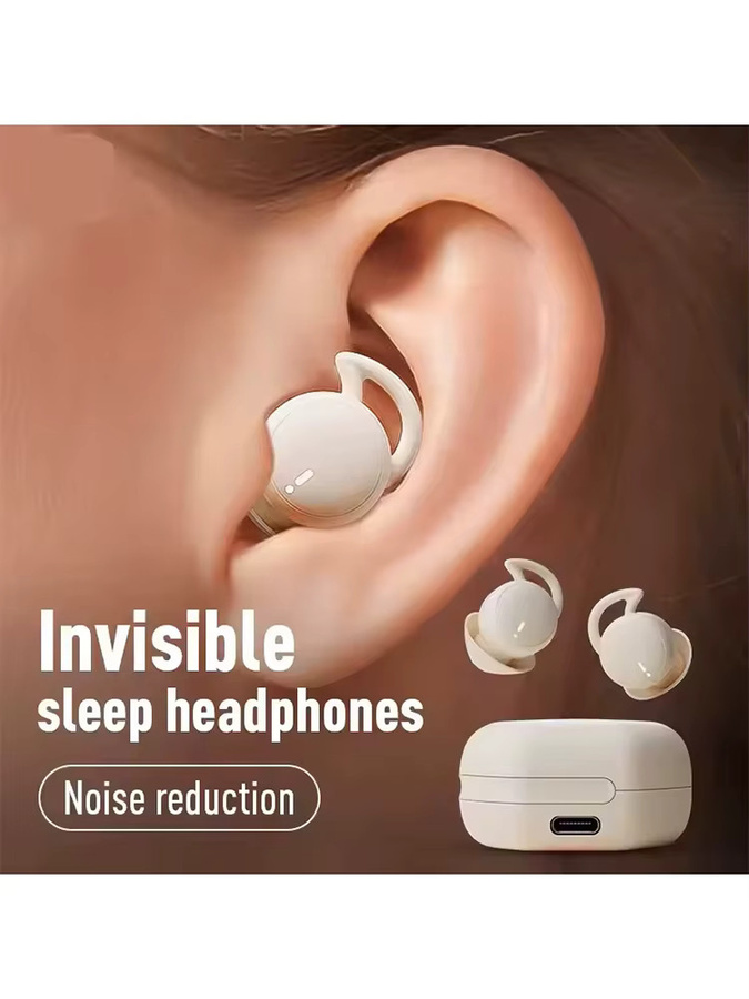 Arikasen Bluetooth-Ohrhörer in Black, kabellose In-Ear Schlaf-Ohrstöpsel mit Geräuschunterdrückung für kleine Ohrkanäle - Bild 6