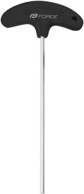 Force Innensechskant Schlüssel aus Stahl in Schwarz, Größe 4 mm, Länge: 150 mm - Bild 1