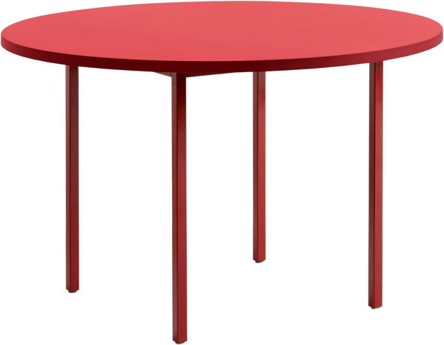 HAY Two Colour Rundtisch aus Valchromat in Rot - Bild 1