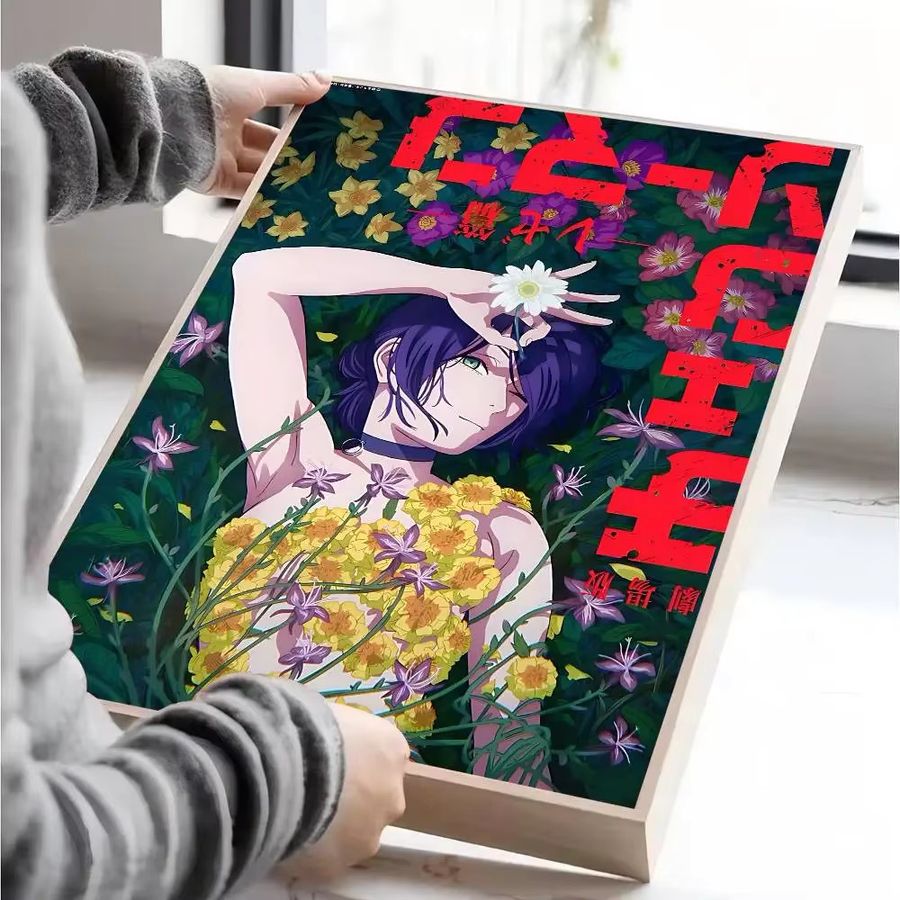 Potdemiel Chainsaw Man Reze Wandaufkleber und Poster aus wasserfestem Papier - Bild 3