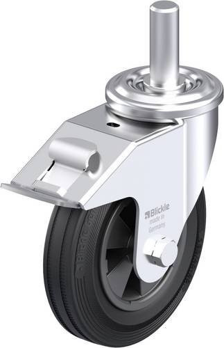Blickle LEZ-VPP 160G-22-FI Stahlblech-Lenkrolle in Silber, Rad-Durchmesser: 160 mm, Tragfähigkeit: 135 kg - Bild 1