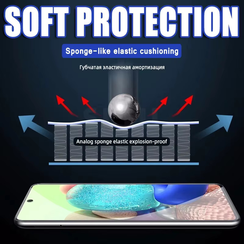5 Stück Silikon-Hydrogel-Displayschutzfolie für Samsung Galaxy S26 Ultra S25 S24 A55 A35 A15 A54 A06 A16 A17 A26 A37 A56 A57 transparent - Bild 3
