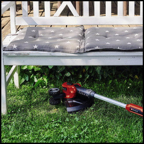 Einhell Akku-Rasentrimmer GE-CT 18/30 Li-Solo Power X-Change mit Nylonline und Teleskopstange, rot/schwarz - Bild 4