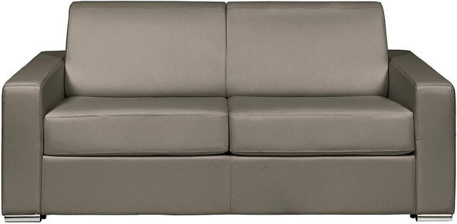 Vente-unique Schlafsofa Calito in Taupe mit Stoffbezug, Breite: 194 cm - Bild 1