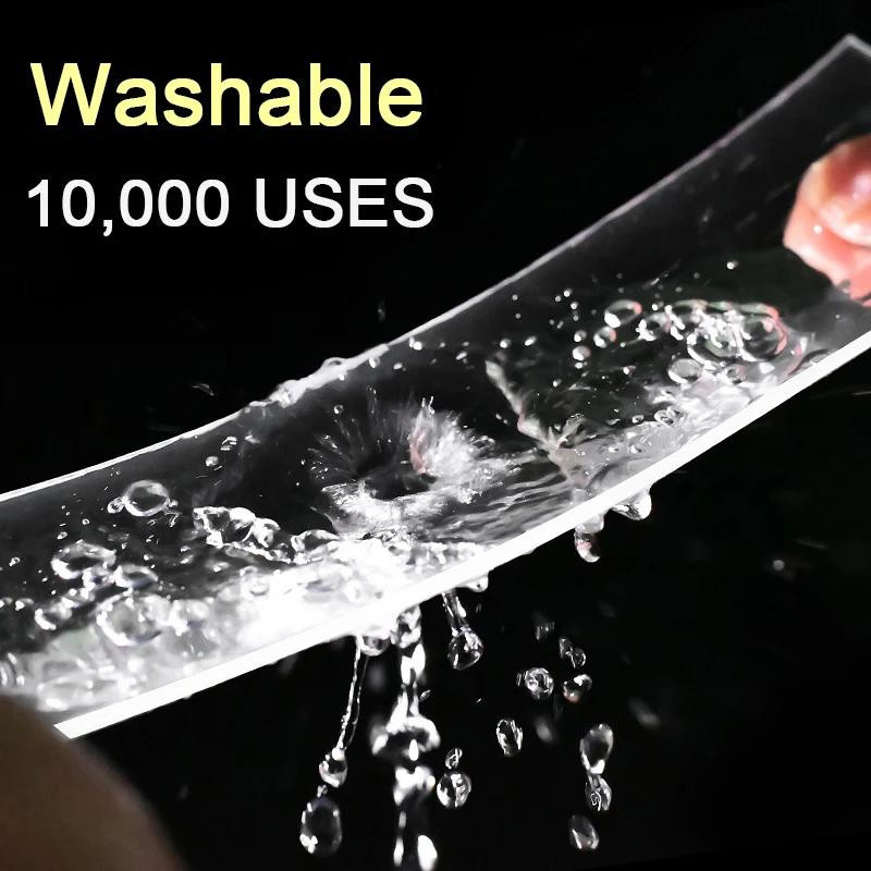 Yiran Toy Doppelseitiges Nano-Klebeband transparent, wiederverwendbar und wasserdicht, Breite: 10 mm, Länge: 1 m - Bild 4