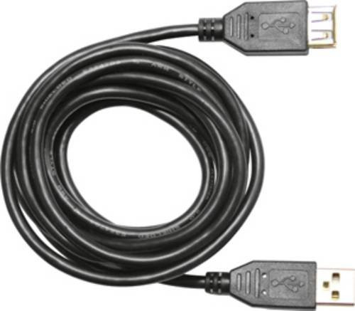 Eltako USB-Kabel mit USB-A Buchse und USB-A Stecker, Schwarz, Länge: 2,00 m - Bild 1