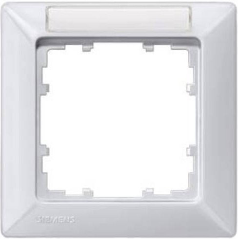 Siemens Schalterprogramm Delta 1fach Rahmen in Aluminium Metallic Silver 5TG25514 - Bild 1