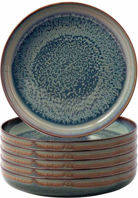 Villeroy & Boch Suppenteller Crafted Breeze Blau aus Porzellan 6er Set Durchmesser: 21,9 cm - Bild 1