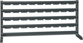 Dinzl KTLR DL4/0 Stahlkonstruktion in Basaltgrau RAL 7012, B/T/H: 102,0 x 48,0 x 20,0 cm - Bild 1