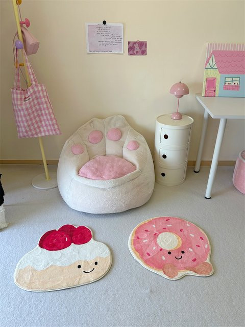 VIKAMA Cartoon Teppich für Kinderzimmer, weicher und rutschfester Bodenmatte mit Motiv, Mehrfarbig, Breite: 60 cm, Tiefe: 60 cm, Höhe: 1 cm - Bild 1