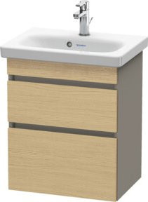 Duravit Waschtischunterschrank DuraStyle in Ei Natur, wandhängend mit 2 Schubladen, B/T: 50 x 36,8 cm - Bild 1