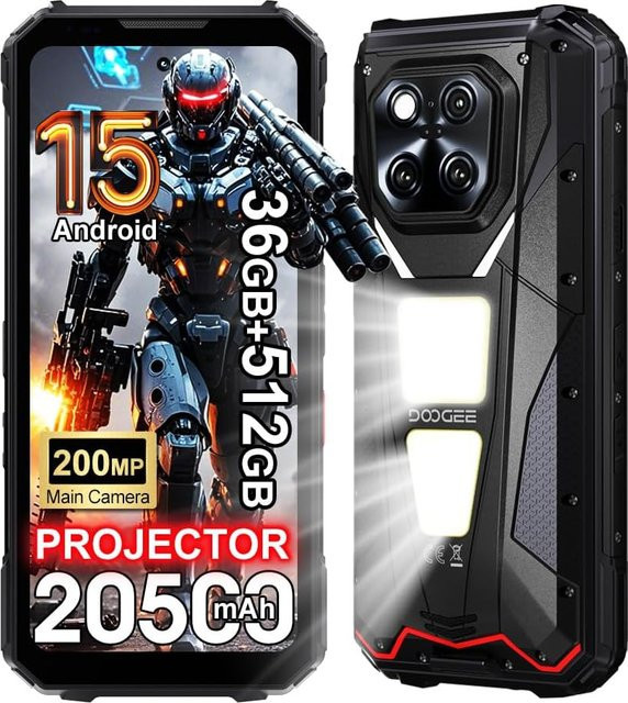 DOOGEE VMax Play 5G Smartphone mit 512 GB Speicher, 36 GB RAM, 6,78 Zoll Display und 20500 mAh Akku in Schwarz - Bild 1