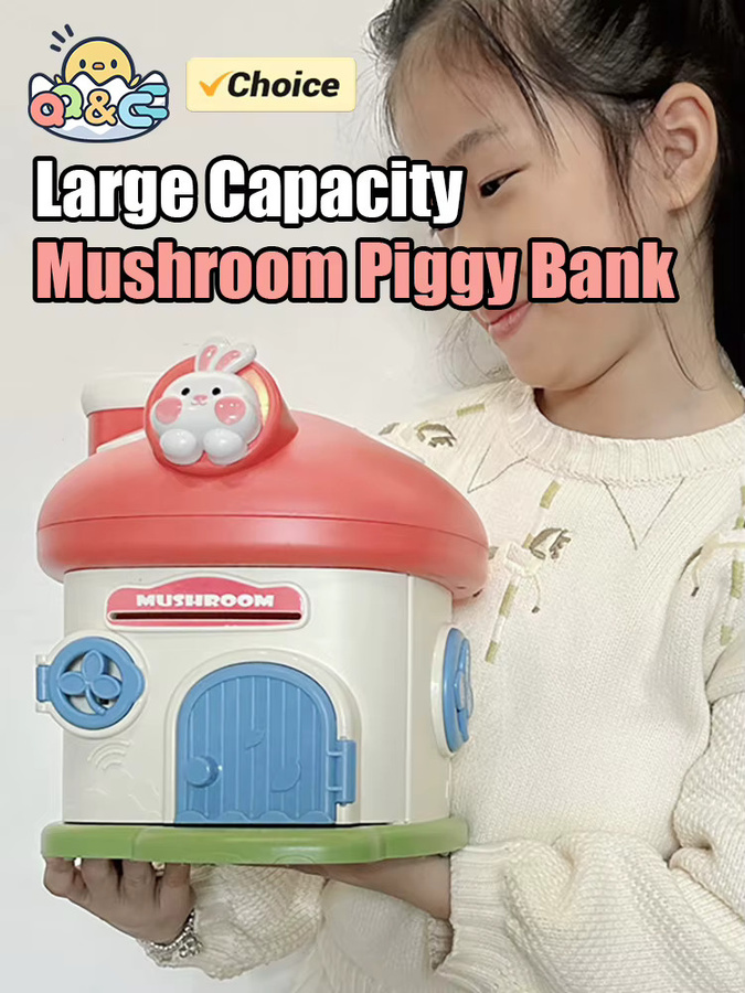 CONUSEA Pilz Sparschwein, Spardose, Cartoon, Kawaii - Bild 5