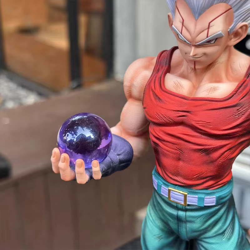 Bandai Dragon Ball Super Saiyan GT Vegeta Actionfigur, PVC-Statue, mit abnehmbaren Köpfen - Bild 3