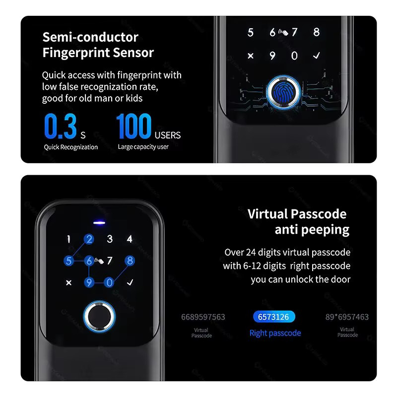 TTlock Smartkey Lock Box YRHAND Elektronischer Schlüsselkasten mit App-Steuerung, Bluetooth und digitalem Code, Schwarz - Bild 4